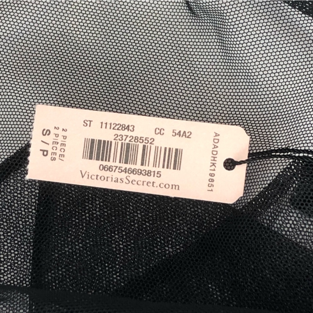 Victoria’s Secret Black Lace Babydoll Nighty NWT - Picture 9 of 10